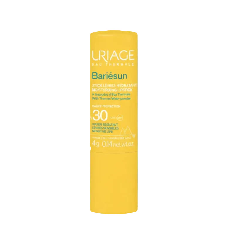 Yellow Uriage Bariésun stick on a brown background