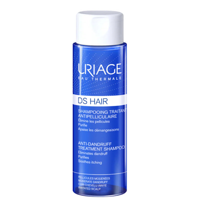 Uriage DS Hair shampoo bottle on a white background