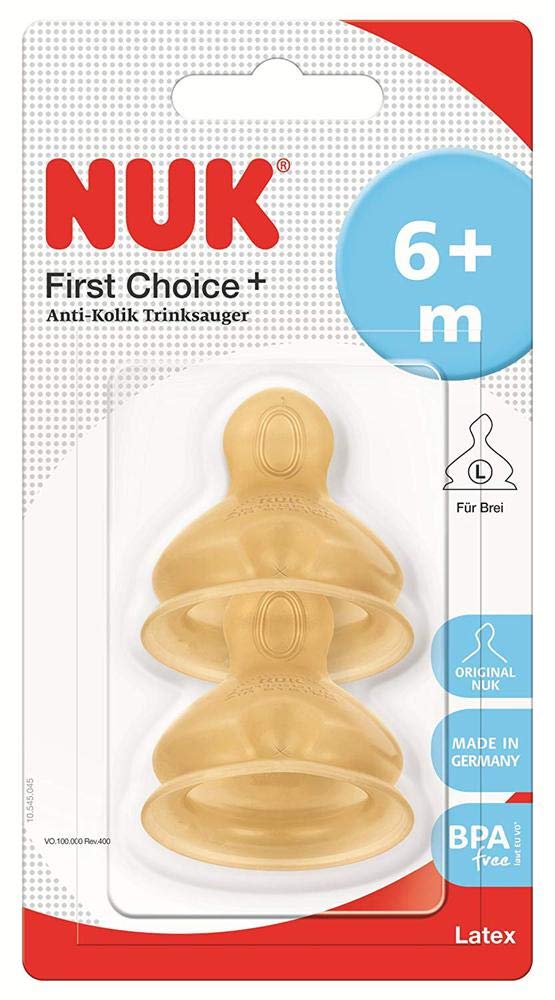 NUK FIRST CHOICE TETT GOM S 6M+ 713241 2PZ