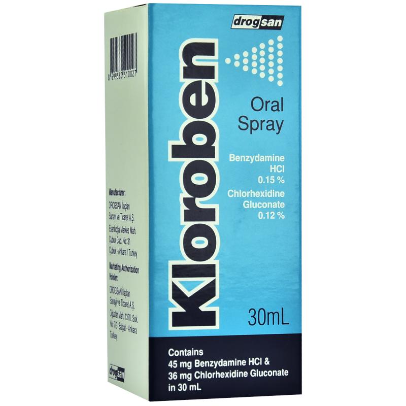 KLOROBEN SPRAJ ORAL - 30 ML