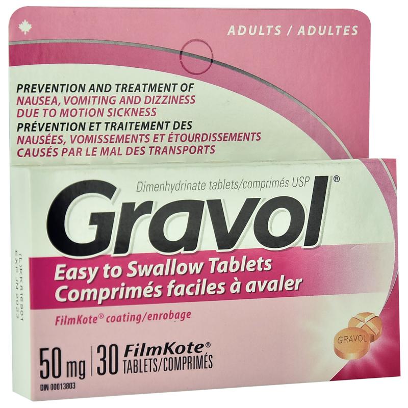 GRAVOL 50MG X 30 FILM COATED TABLETS