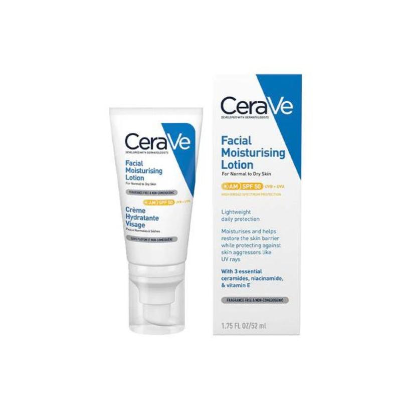 Cerave Locion Hidratues Për Fytyrën SPF50+ 52 ML