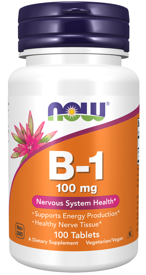 Vitamin B1 (Thiamine) 100 mg – 100 tableta  NOW Foods