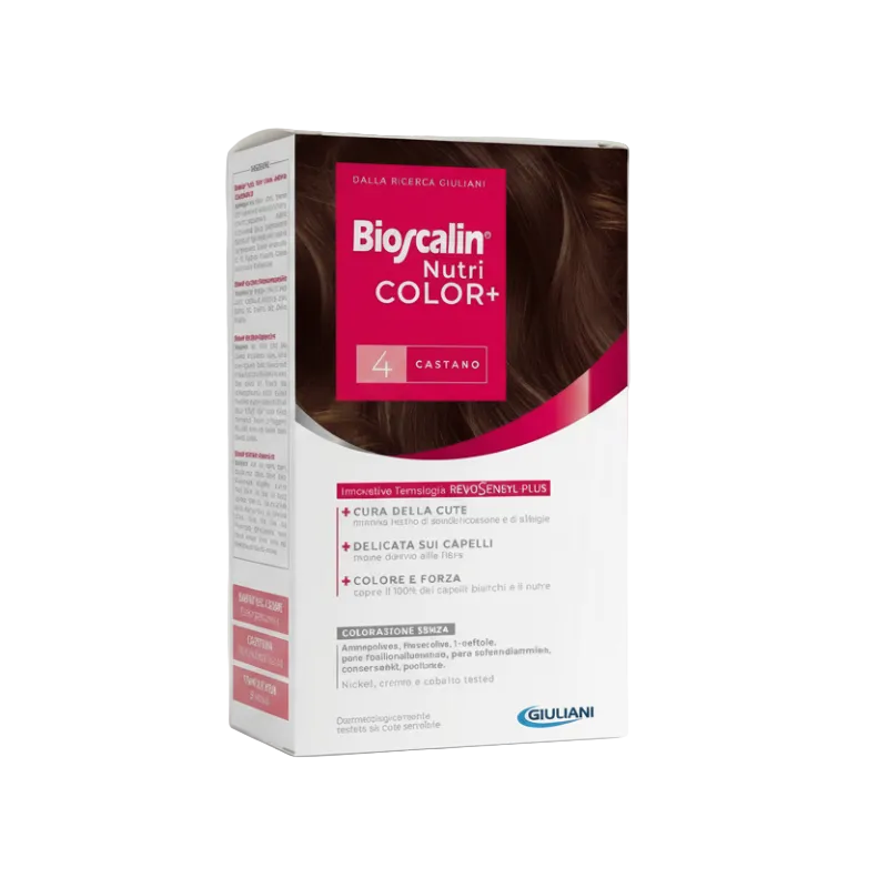 Box of Biocelin Nutri Color hair dye in shade 4 Castano