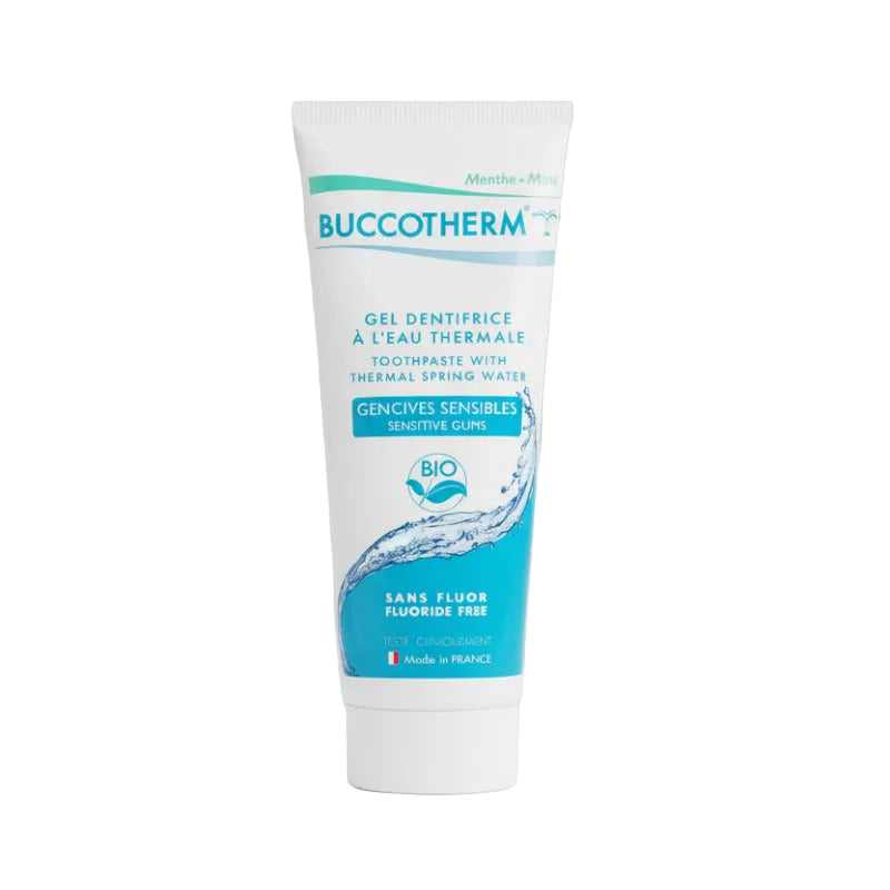 Sensitive Gums Toothpaste Gel Fluoride-Free Organic Certified 75ML, MINT FLAVOUR