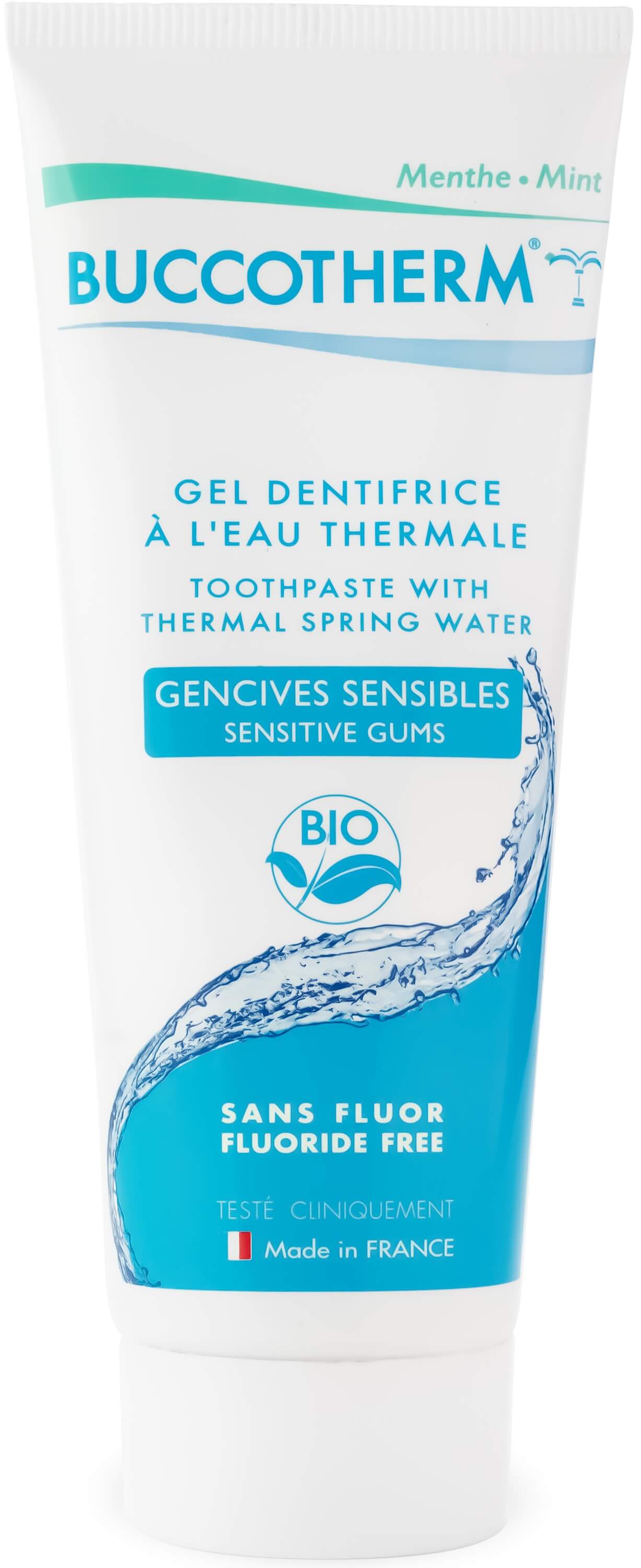 Sensitive Gums Toothpaste Gel Fluoride-Free Organic Certified 75ML, MINT FLAVOUR