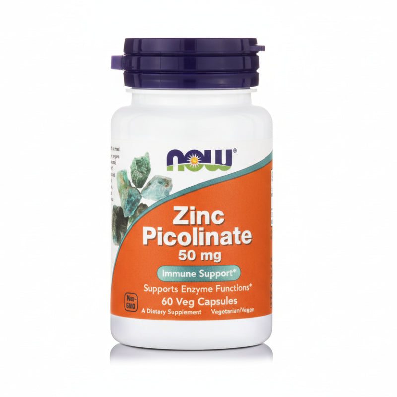 NOW Zinc Picolinate 50 mg 60 Veg Capsules