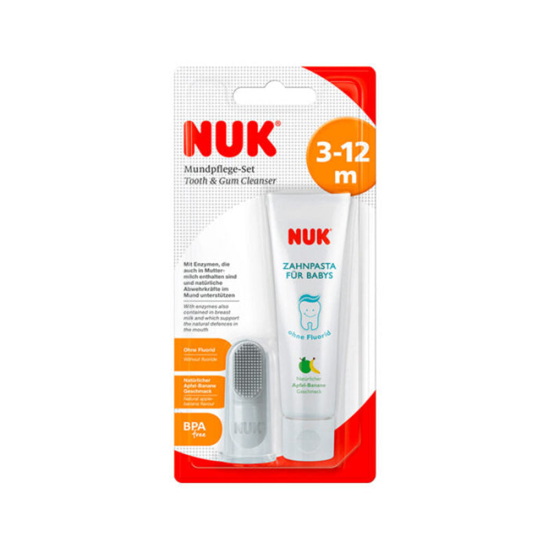 NUK - Set për pastrimin e dhëmbëve të bebeve (3-12m)