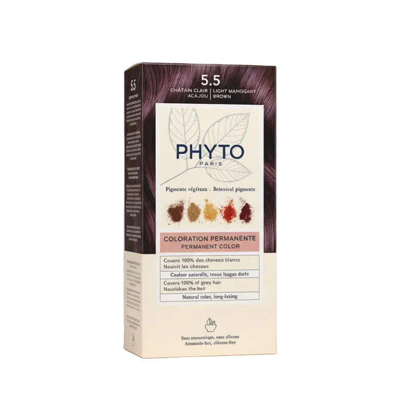 PHYTOCOLOR 5.5 LIGHT MAHOGANY BROWN – Boje flokesh pa amoniak