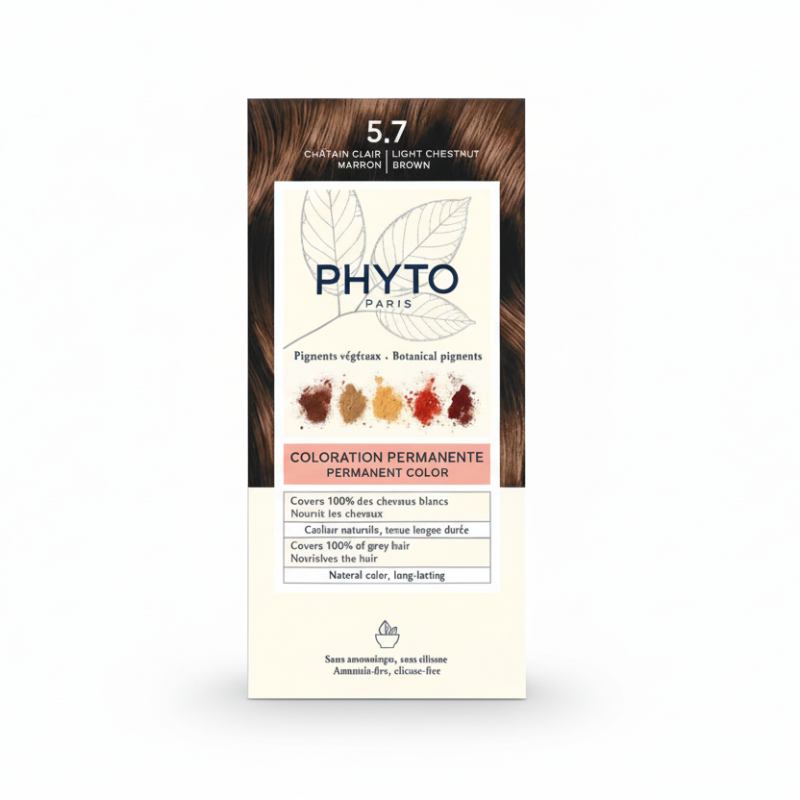 PHYTOCOLOR LIGHT CHESTNUT BROWN 5.7 – Boje flokesh pa amoniak