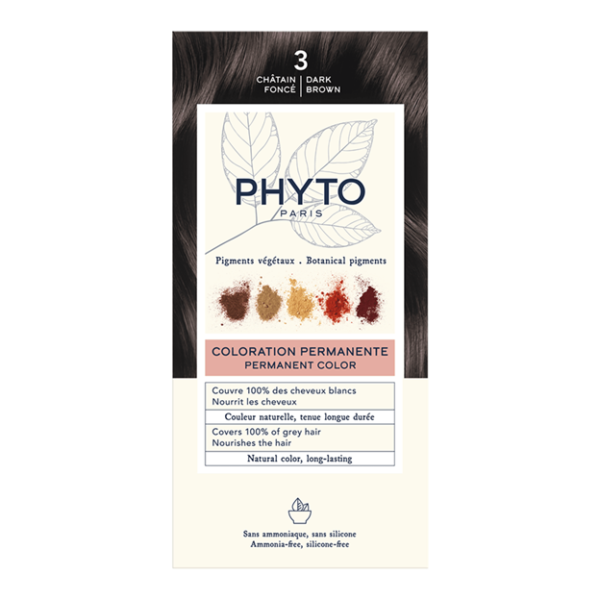 PHYTOCOLOR DARK BROWN 3 – Boje flokesh pa amoniak