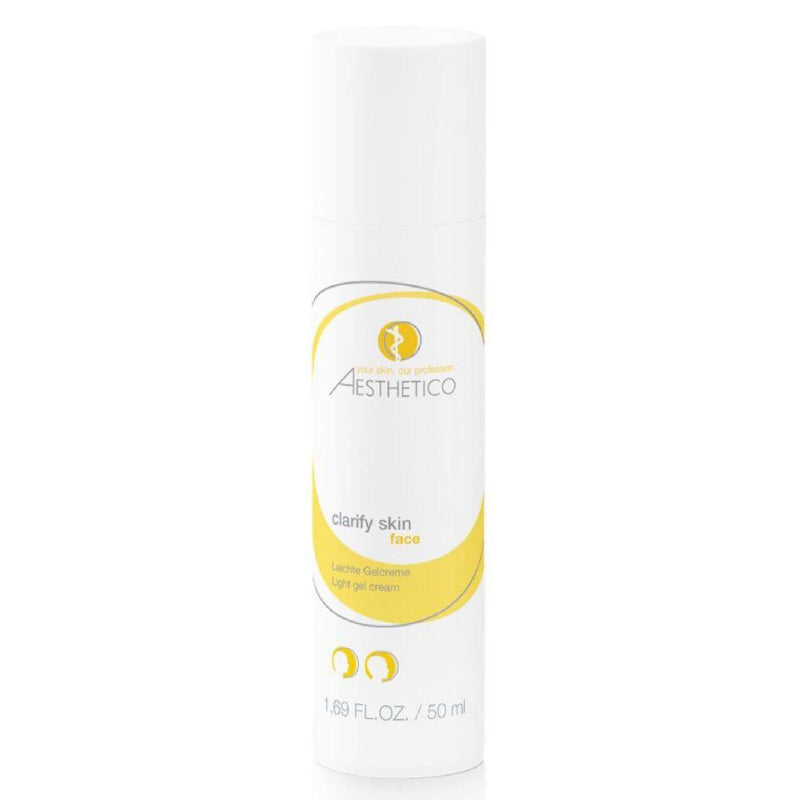 Skincare bottle labeled 'Aesthetico' on a white background
