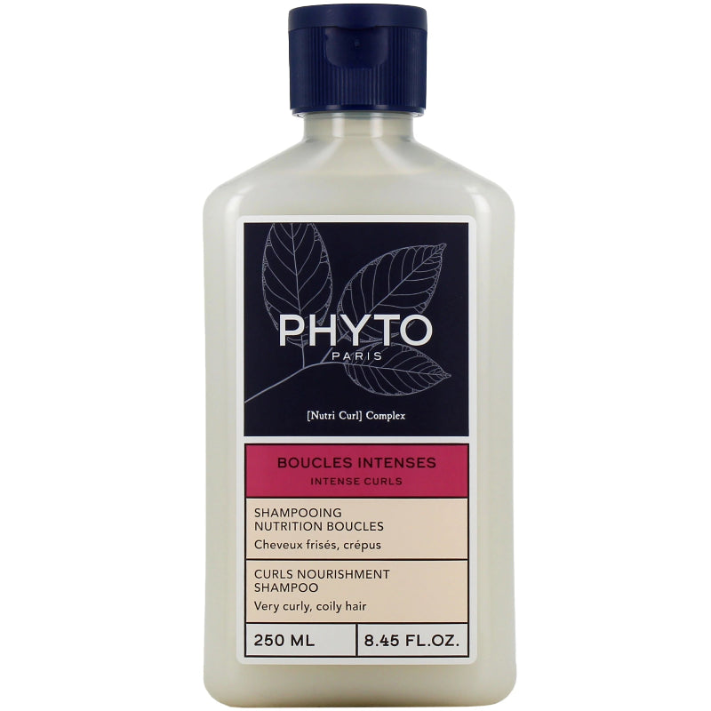 Shampoo bottle with Phyto label on a white background