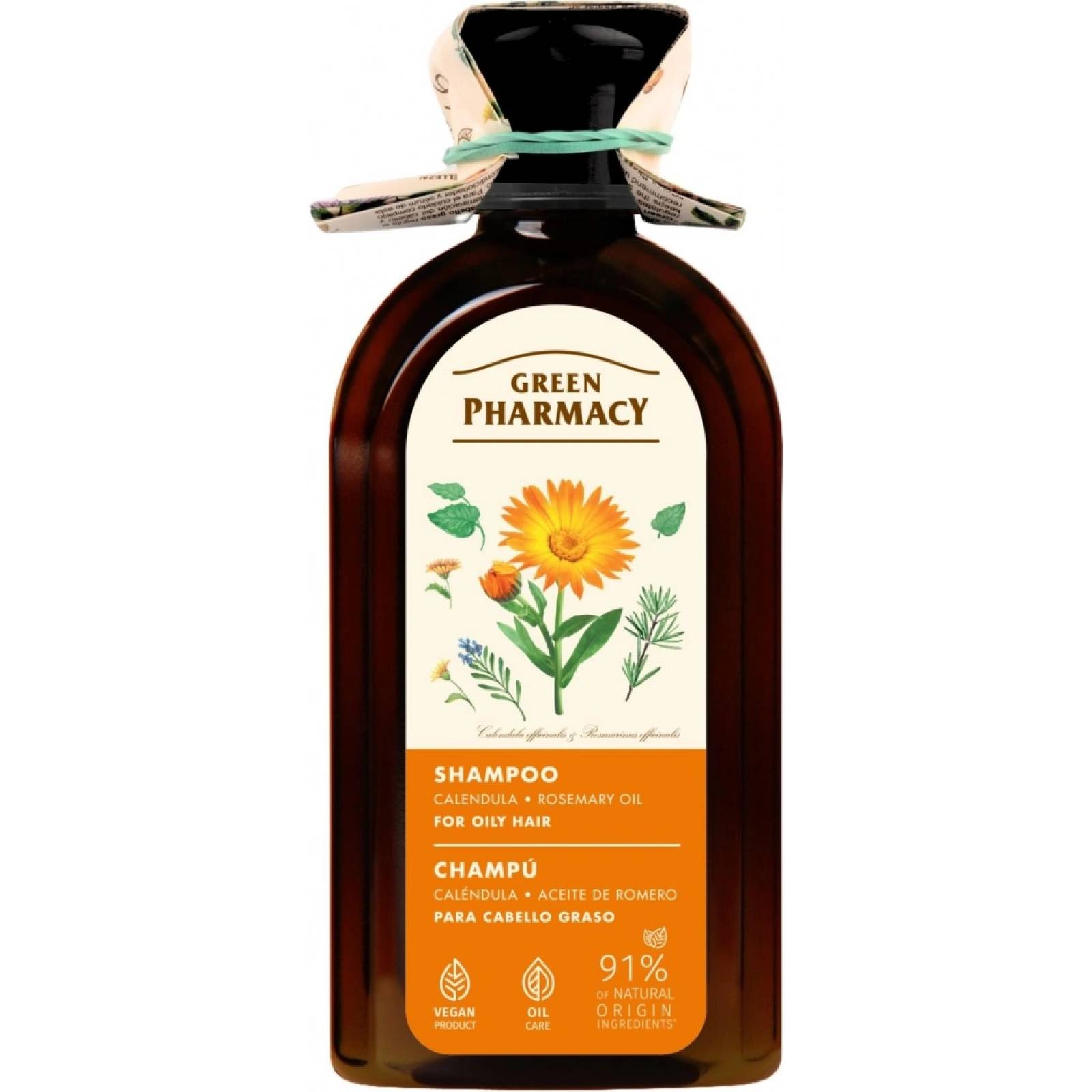 Green Pharmacy Calendula & Rosemary Oil Shampoo 350 ml