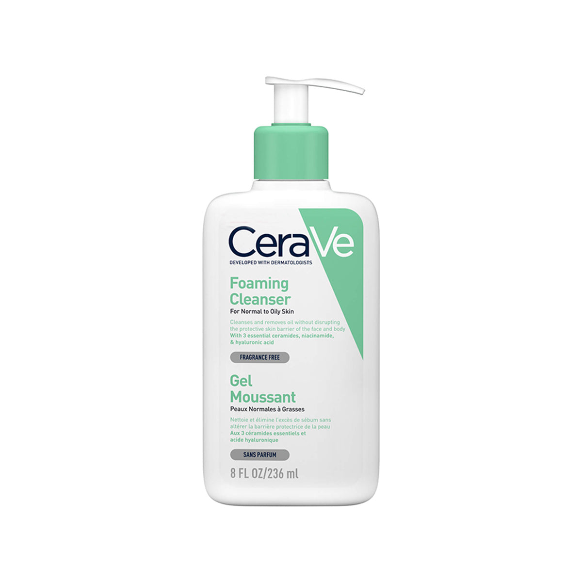 CeraVe - Foaming Cleanser 236 ML (Normal To Oily Skin)-Farmaci ESLER