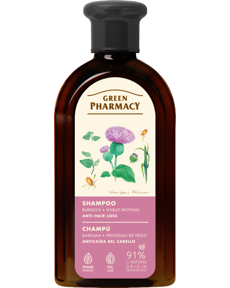 Green Pharmacy Burdock & Wheat Proteins Anti Hair Loss Shampoo