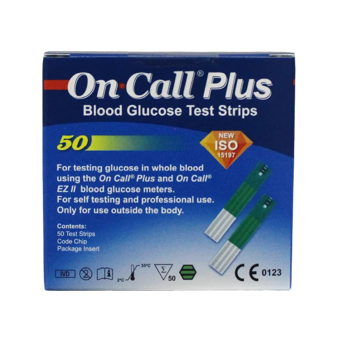 On Call® Plus – Shiritat Testues për Glukozën në Gjak