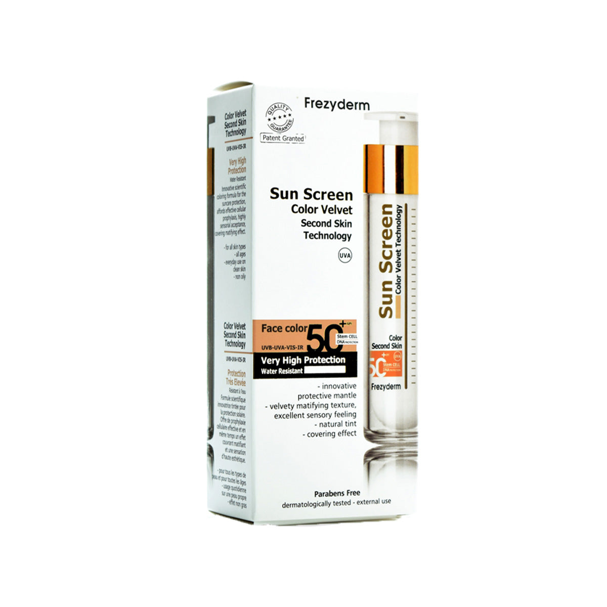 Frezyderm - Sun Screen Krem fytyre me ngjyrë Velvet SPF 50+-Farmaci ESLER