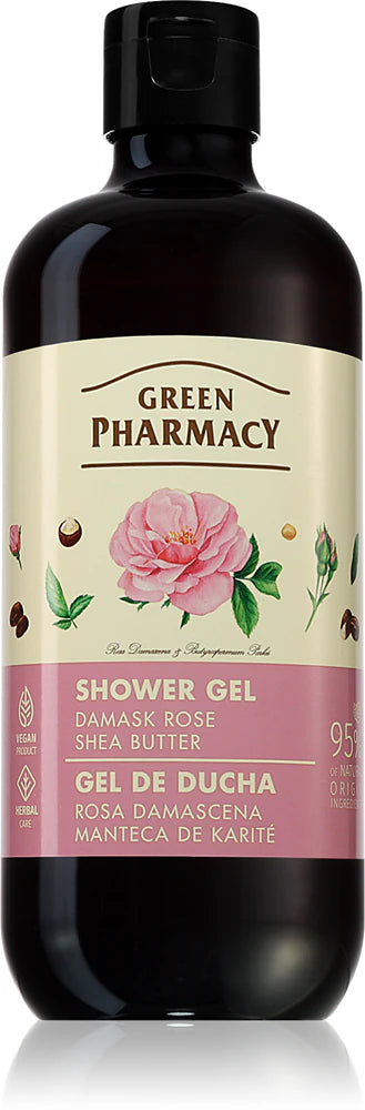 Green Pharmacy Damask Rose & Shea Butter Shower Gel 500ml