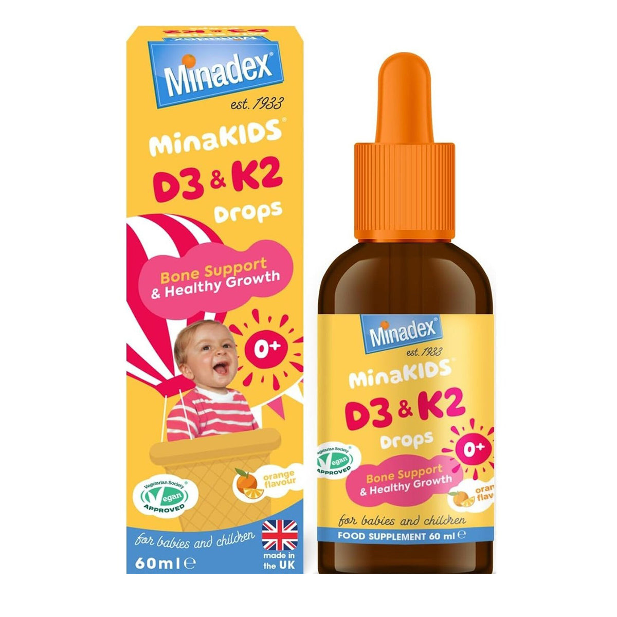 MINAKIDS D3 & K2 DROPS 60 ML MINADEX