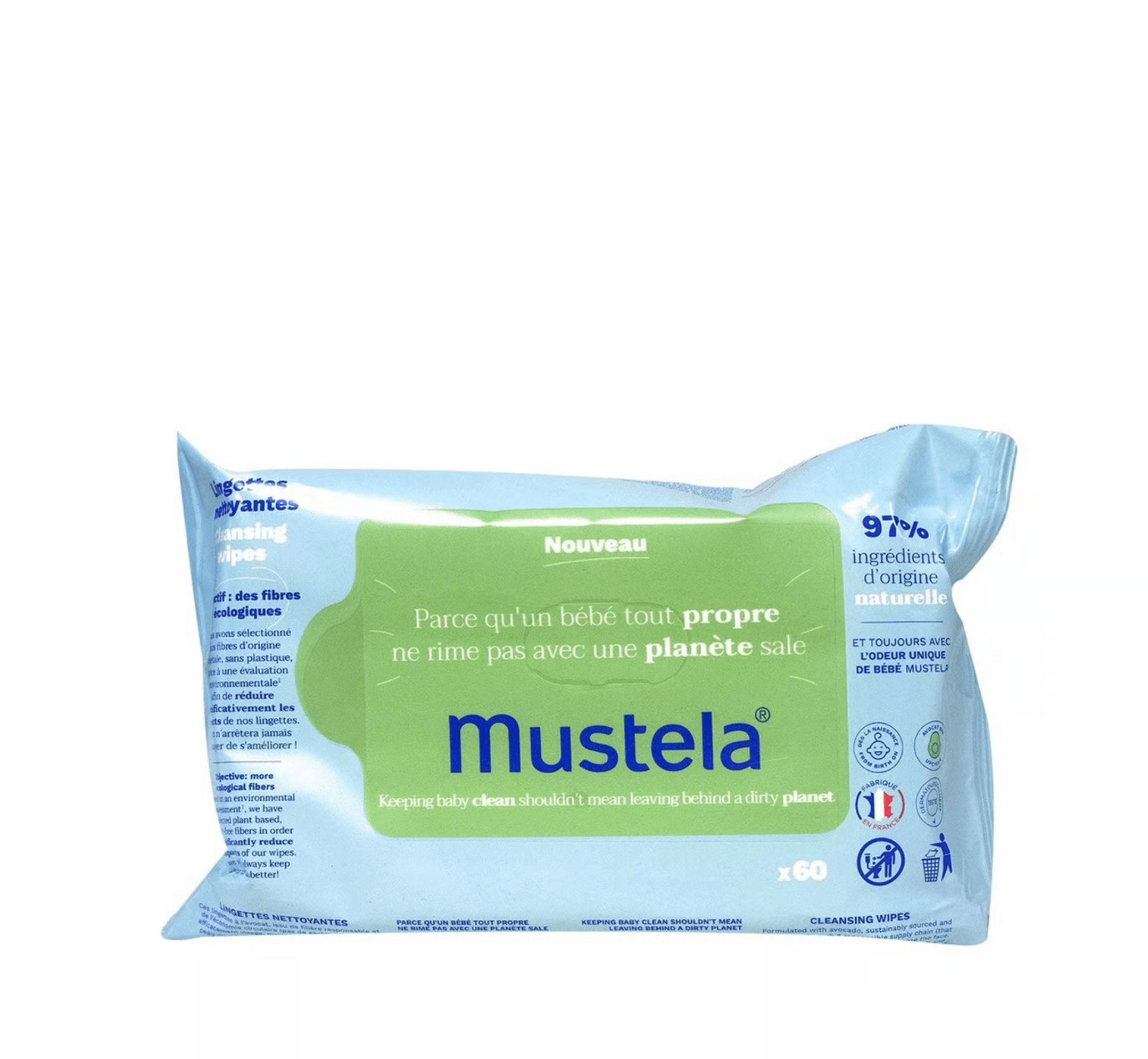 Mustela Cleansing Wipes 20 cope