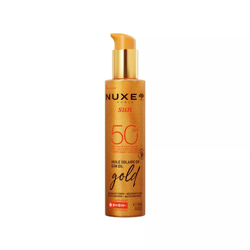 Nuxe Sun Oil Gold SPF50 – Vaj mbrojtës me efekt të artë për lëkurë rrezatuese ✨☀️