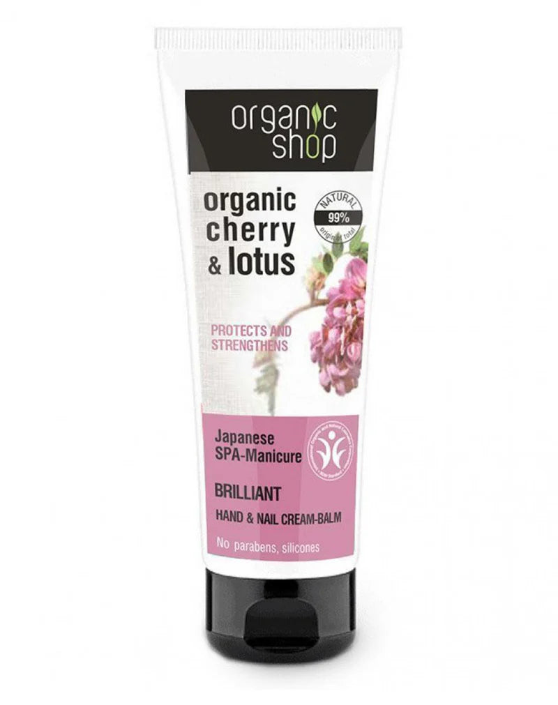 Organic Shop Cherry & Lotus Hand & Nail Cream -Balm