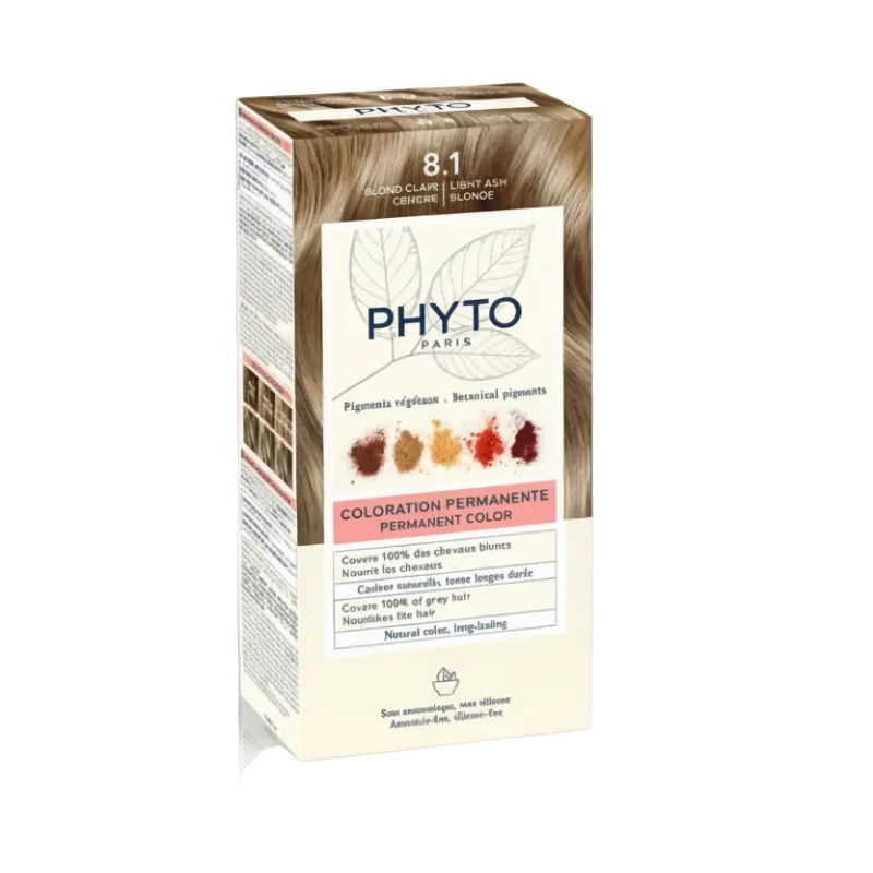 PHYTOCOLOR 8.1 LIGHT ASH BLONDE – Boje flokesh pa amoniak