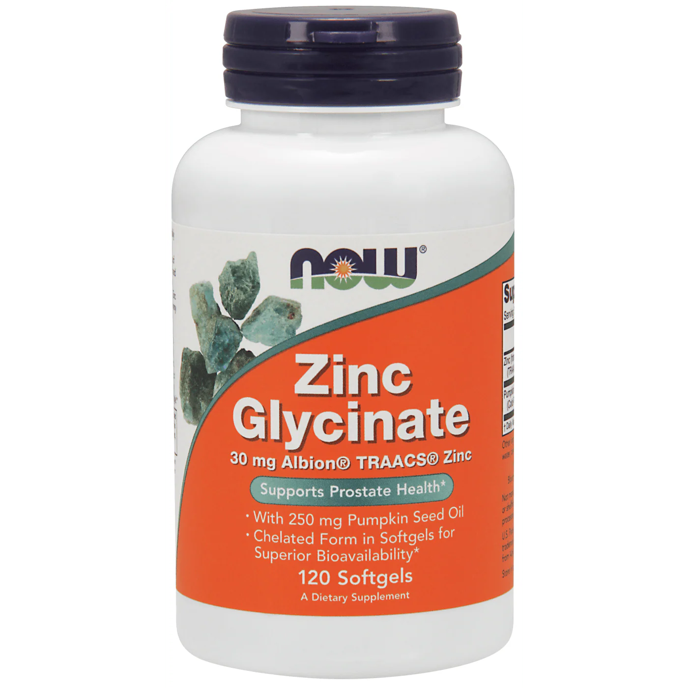NOW® Zinc Glycinate 30 mg 120 Softgels